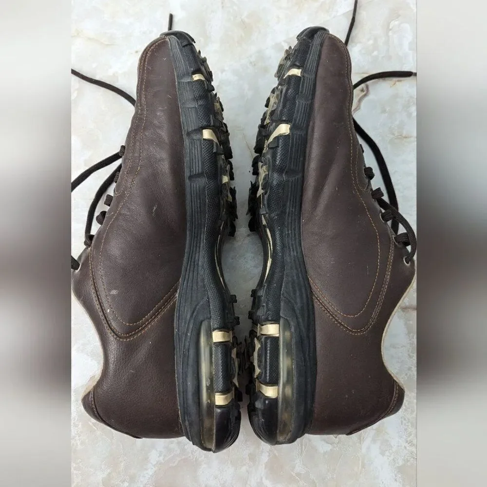 Nike Air Zoom Revive Golf Shoes Mens size 9  Brown Leather